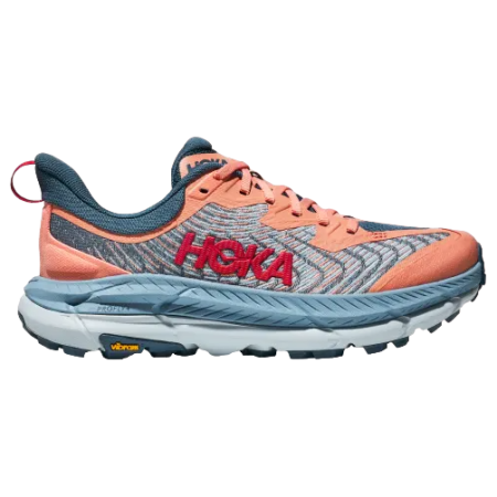 Damen Laufschuhe Hoka Mafate Speed 4 rosa/blau PAPAYA / REAL TEAL