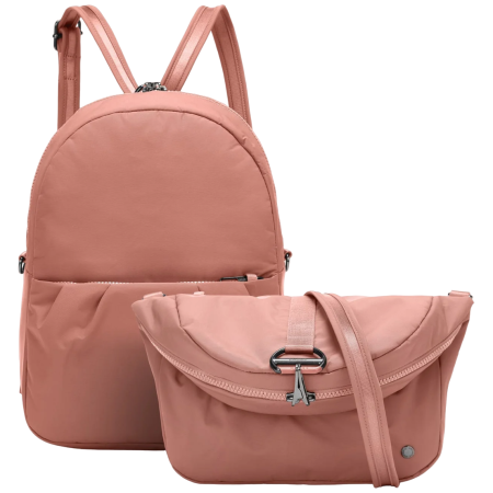 Urban-Rucksack Pacsafe Citysafe CX convertible backpack rosa Rose
