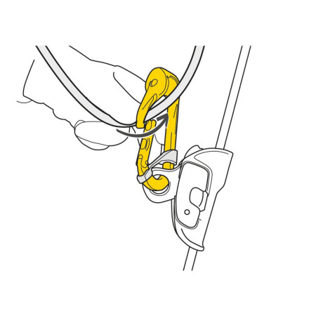Karabiner Petzl Rollclip A Triact-Lock