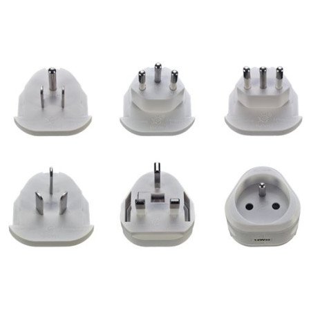 Adapter Solight Reiseset aus Wechselgabeln für die ganze Welt