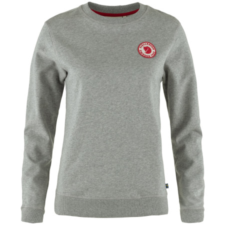 Damenpullover Fjällräven 1960 Logo Badge Sweater hellgrau Grey-Melange
