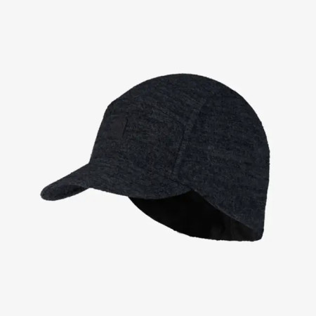 Baseballmütze Buff PACK MERINO FLEECE CAP schwarz BLACK