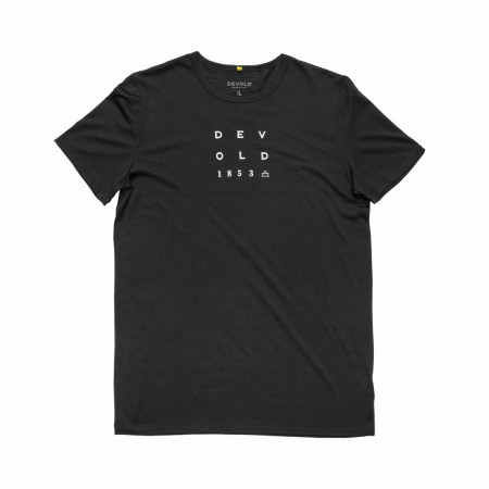Herren-T-Shirt Devold Active "1853" Tee Man schwarz black