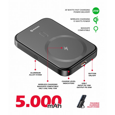 Kabellose Powerbank Swissten POWER BANK PD 20W 5000 mAh