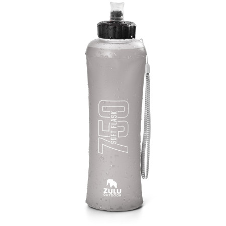 Wasser Faltflasche Zulu Soft Flask 750 grau grey
