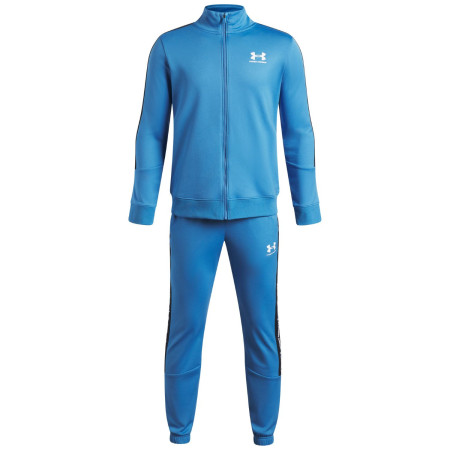 Trainingsanzug Under Armour UA B Icon Knit Tracksuit Aegean Blue blau Aegean Blue / / White