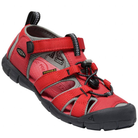Kindersandalen Keen Seacamp II CNX K rot/grau racing red/gargoyle