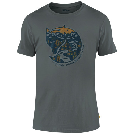 Herren-T-Shirt Fjällräven Arctic Fox T-shirt M blau/grau 42_Grey, Blue