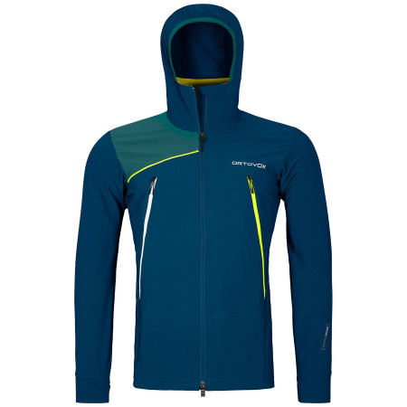 Herrenjacke Ortovox Pala Hooded Jacket blau Petrol Blue