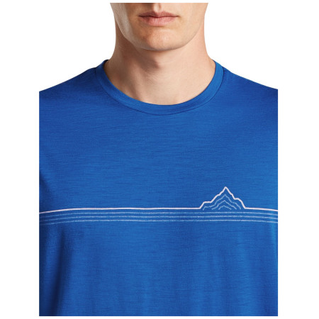 Herren-T-Shirt Icebreaker Men Merino 150 Tech Lite SS Tee Range Stripes