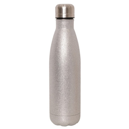 Flasche Dare 2b Metal Glitter Botle silber Silver