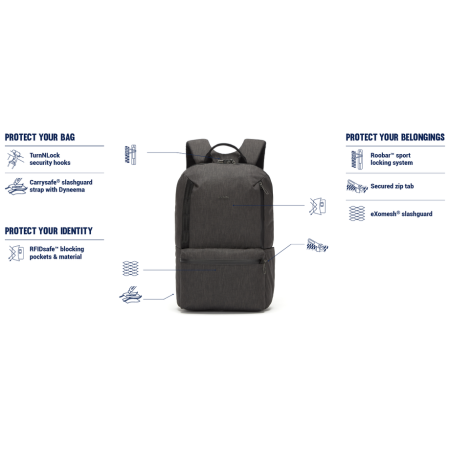 Sicherheitsrucksack Pacsafe Metrosafe X 20l