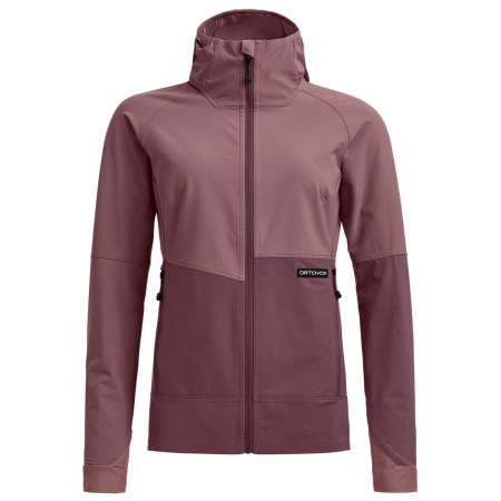 Damen-Softshell-Jacke Ortovox Venet Softshell Hooded Jacket rosa-lila Dusk Rose