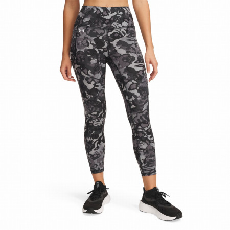 Damen-Leggings Under Armour Motion Ankle Leg Print schwarz Black / Titan Gray / White
