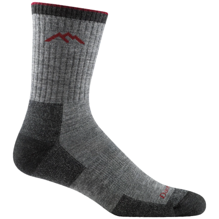 Herrensocken Darn Tough Hiker Micro Crew Midweight With Cushion grau charcoal