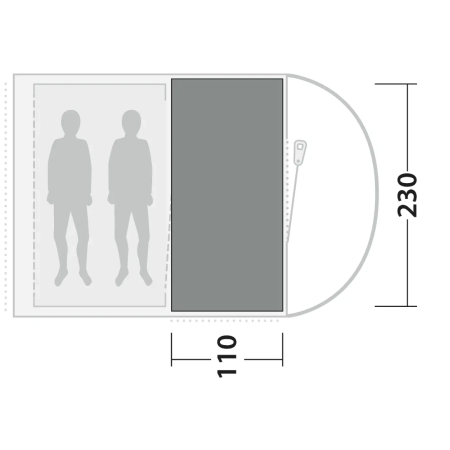 Zeltteppich Outwell Cozy Carpet Sky 2