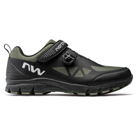 Herren Radschuh Northwave Corsair schwarz/grün Black/Forest green