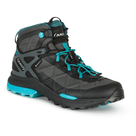Damenschuhe Aku Rocket Mid Gtx W'S schwarz/blau BLACK/TURQUOISE