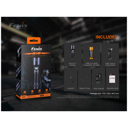 Aufladbare Taschenlampe Fenix C7