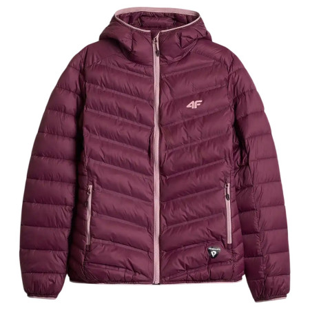 Damen-Hybridjacke 4F Down Jacket F0895 weinfarbe Dark Pink