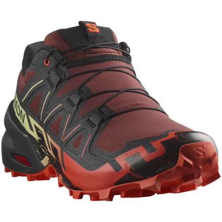Herrenschuhe Salomon Speedcross 6 schwarz/rot Rum Raisin / Cherry Tomato / Cognac