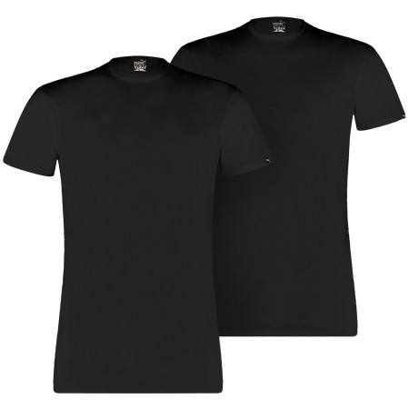Herren-Thermoshirt Puma Basic 2P Crew Tee schwarz Black
