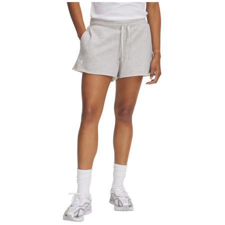 Damenshorts Under Armour Rival Terry Short grau Mod Gray Light Heather / / White