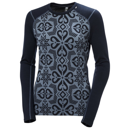 Damen-Funktionsshirt Helly Hansen W Lifa Merino Midw Gra Crew