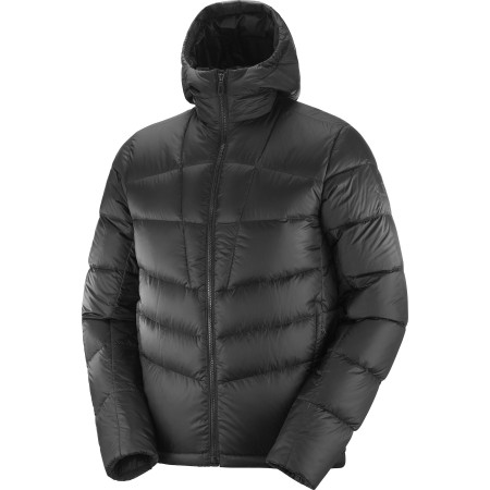 Herrenjacke Salomon Transition Down Hoodie M schwarz Black