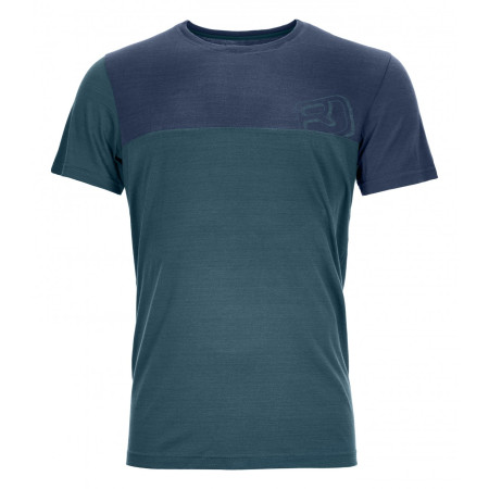 Herren-Thermounterwäsche Ortovox 150 Cool Logo T-Shirt blau MidAqua