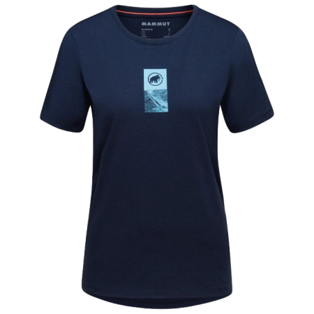 Damen-T-Shirt Mammut Mammut Core T-Shirt Women Emblem dunkelblau marine