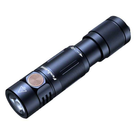 Aufladbare Taschenlampe Fenix E05R schwarz BLC