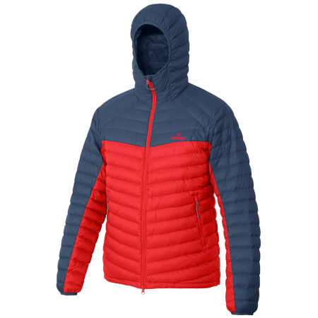 Herren-Winterjacke Warmpeace Minto blau/rot Majolica Blue/Red
