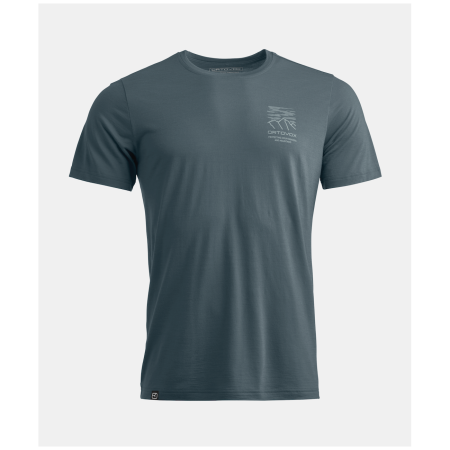 Herren-Funktionsshirt Ortovox 150 Cool Mtn Mission Ts M dunkelgrau Dark Arctic Grey
