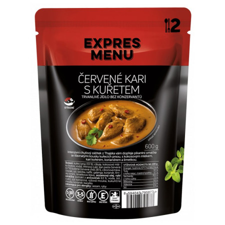 Fertigessen Expres menu Rotes Curry mit Hähnchen 600 g