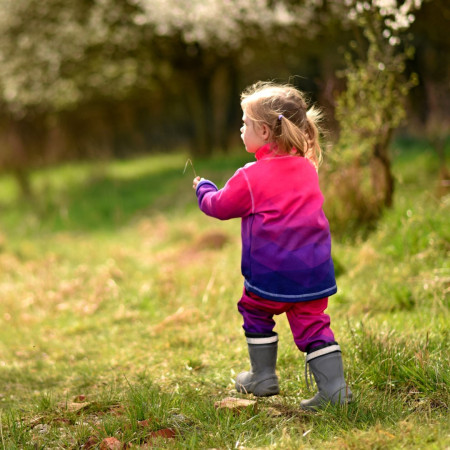 Kinder Softshellhose WAMU Mozaika purple