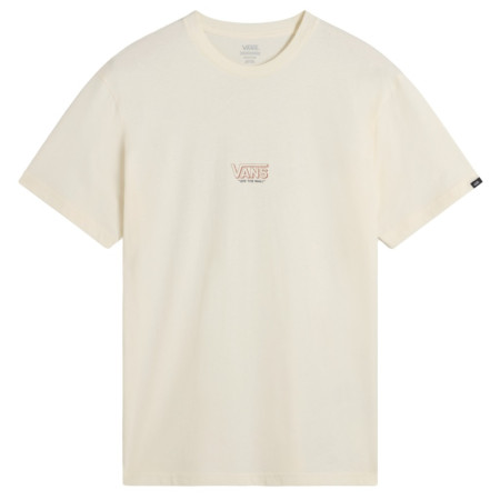 Herren-T-Shirt Vans Vanstander SS Crew Tee-B weiß ANTIQUE WHT/AUTUMN LEAF