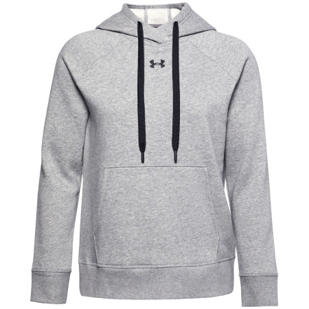 Damen-Sweatshirt Under Armour Rival Fleece HB Hoodie grau Steel Medium Heather / Black / Black