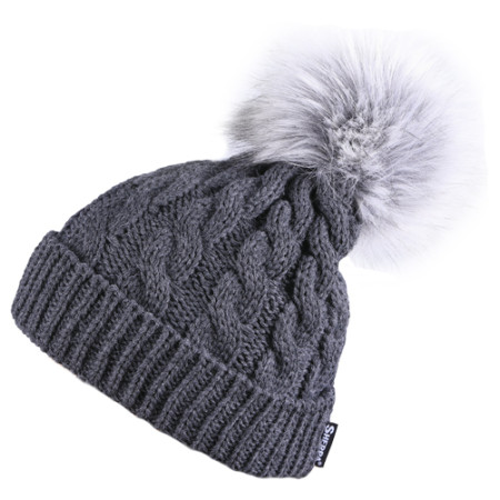 Damenmütze Sherpa Nell II dunkelgrau MelDarkGray