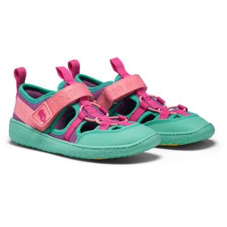 Kindersandalen Affenzahn Sandal Vegan Roughy türkis Owl