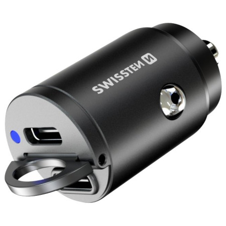 Auto-Adapter Swissten Car Charger 45W schwarz Black