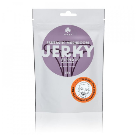 Pilz-Trockenfleisch Timba Mushroom Jerky - Pepper with Sea salt