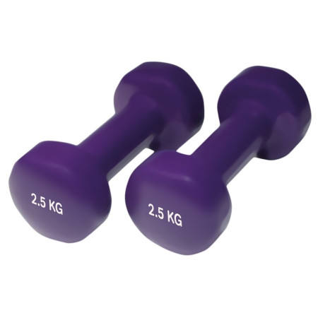 Hanteln Yate neopren 2.5kg/pár lila
