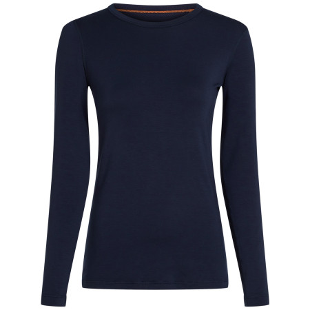 Damen-Funktionsshirt Icebreaker Women Merino Blend Core Midweight LS Crewe dunkelblau Midnight Navy