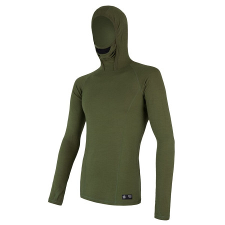 Herren-Funktionsshirt Sensor Merino DF langärmelig mit Kapuze