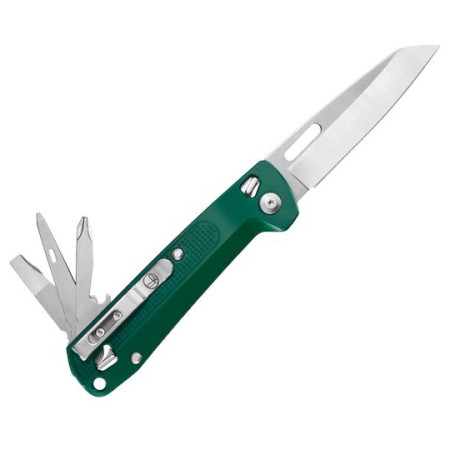 Multifunktionsmesser Leatherman Free K2 dunkelgrün evergreen