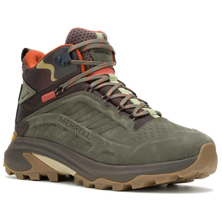 Wanderschuhe Merrell Moab Speed 2 Ltr Mid Wp grün/braun olive