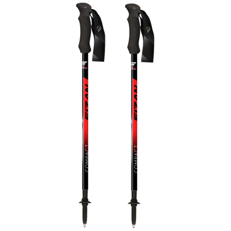 Trekkingstöcke Fizan Compact rot/schwarz red