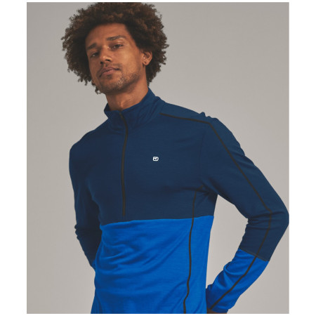 Herren Funktions-Sweatshirt Ortovox 185 Rock'N'Wool Zip Neck