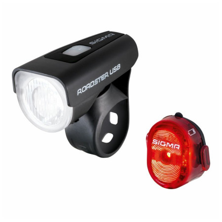 Vorder- / Rücklicht Sigma Roadster USB + Nugget II. schwarz